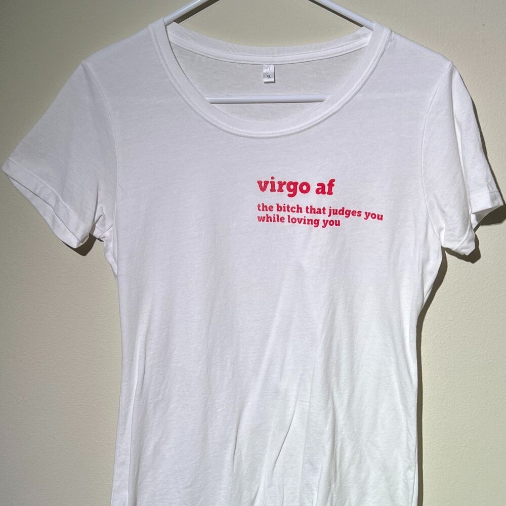NWOT Virgo Graphic Tee T-Shirt Women's Sz XL Runs Smaller
